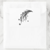 Geldstream-Rechteck-Aufkleber Rechteckiger Aufkleber (Tasche)