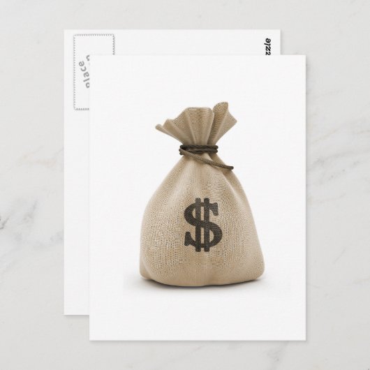 Geldtasche Postkarte (Vorne/Hinten)