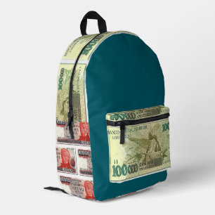 "Geldtaschen" Bedruckter Rucksack