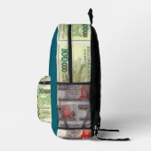"Geldtaschen" Bedruckter Rucksack (Rechts)