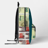 "Geldtaschen" Bedruckter Rucksack (Links)