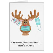 Geldumschlag Geschenkkarte Rudolph Masked Reindeer (Vorne)