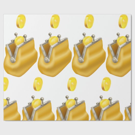 Geldumschlagpapier für Münzen Geschenkpapier (Flach)