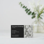 Geldumtausch-Visitenkarte Visitenkarte (Stehend Vorderseite)