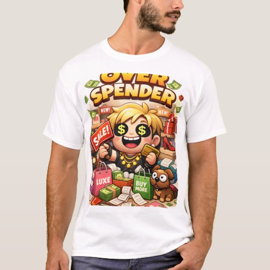 Geldverschwender T-Shirt (Vorderseite)