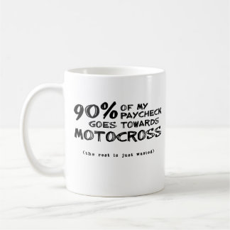 Geldverschwendung Dirt Bike Motocross Tasse