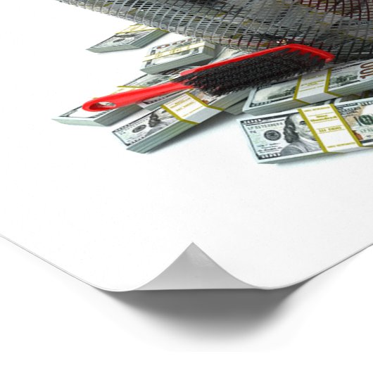 Geldverschwendung Poster (Ecke)