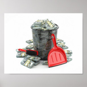 Geldverschwendung Poster