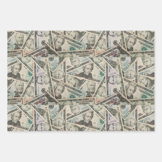 Geldwährung Geschenkpapier Set (Vorderseite 3)