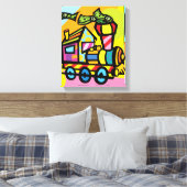 Geldzug Leinwanddruck (Insitu (Schlafzimmer))