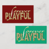 "Gelebt für immer: Das Kind in sich einbinden" Visitenkarte (Vorne/Hinten)