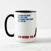 Gelebt ohne Furcht-Tasse 'John Ross American Tasse (Links)