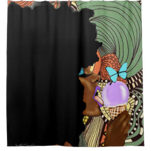 Geleckt MISCHEN Sie Duschvorhang wieder