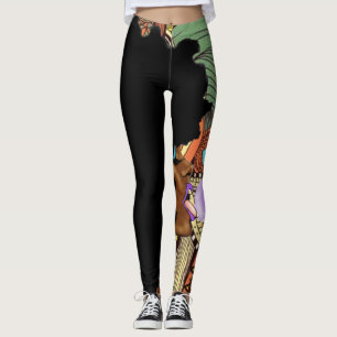 Geleckt mischen Sie Leggings wieder