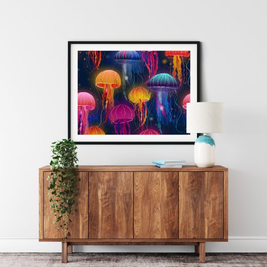Gelee aus Unterwasser-See zum Zuhause | Canvas Pri Leinwanddruck