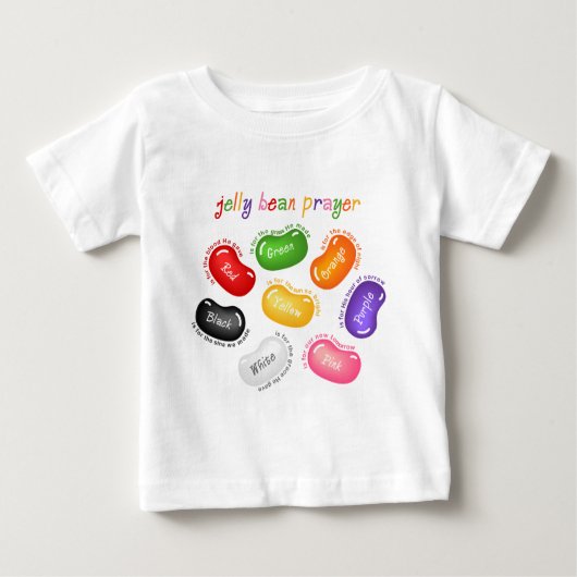 Gelee-Bohnen-Gebets-Säuglings-T - Shirt (Vorderseite)