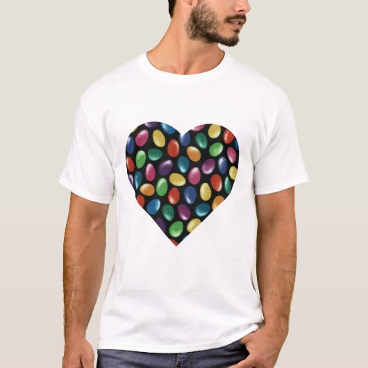 Gelee-Bohnen-Herz-T - Shirt (Vorderseite)