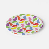 Gelee-Bohnen-Muster-buntes niedliches Pappteller (Schrägansicht)