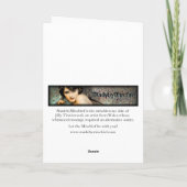 Gelee-Fallschirm-Mädchen-Gruß-Karte Karte (Rückseite)