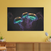 Gelee fischen in dunklem Wasser Leinwanddruck (Insitu (Wohnzimmer))