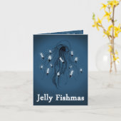 Gelee Fishmas (frohe Weihnachten) Karte (Gelbe Blume)