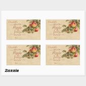 Gelee für Apfel oder Konservierung Rechteckiger Aufkleber (Blatt)