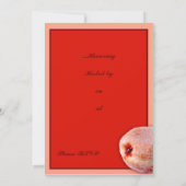 Gelee gefüllter Krapfen Einladung (Rückseite)