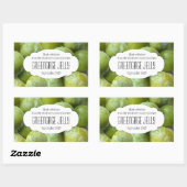 Gelee Gelee Konfitüre Konservierungskleber Rechteckiger Aufkleber (Blatt)