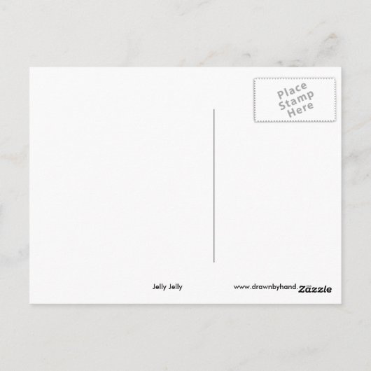 Gelee-Gelee Postkarte (Rückseite)