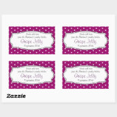 Gelee/Konfitüre, lila Aufkleber für die Lebensmitt (Blatt)