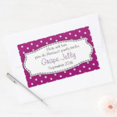 Gelee/Konfitüre, lila Aufkleber für die Lebensmitt (Umschlag)