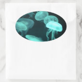 Gelee Ovaler Aufkleber (Tasche)