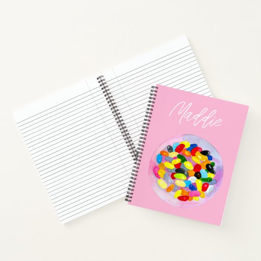 Gelee-Süßbohnen in Aquarell Notizblock (Innenseite)