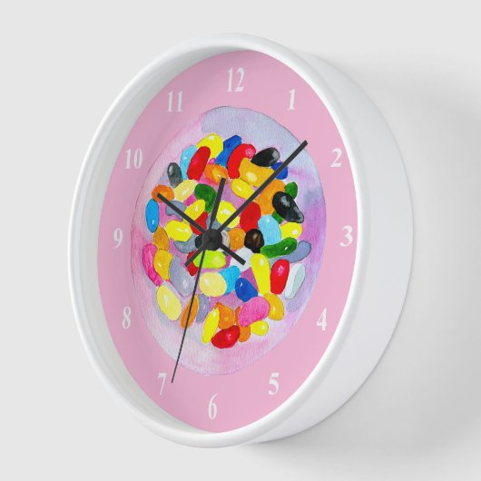 Gelee-Süßbohnen in Aquarell Uhr (Winkel)