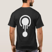 Gelee-Symbol-Schwarz-Shirt mit Rückseite T-Shirt (Rückseite)