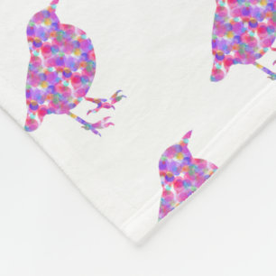 Gelee-Vogel-Fleece-Decke Fleecedecke