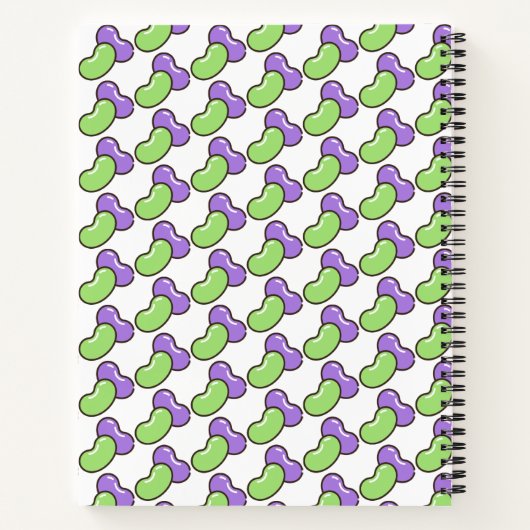 Geleebohnen Notizblock (Rückseite)