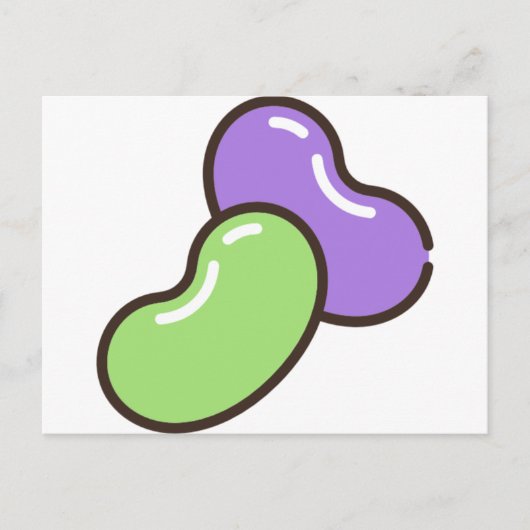 Geleebohnen Postkarte (Vorderseite)