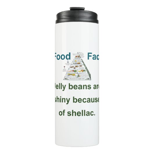 Geleebohnen sind wegen Schellack schlank - Lebensm Thermosbecher (Vorderseite)
