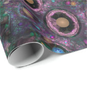 Geleebonbon-Nebelfleck, in dem Geleebonbone Geschenkpapier (Rolleneckpunkt)