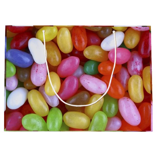 Geleebonbons auf großer Geschenk-Tasche Große Geschenktüte (Vorderseite)