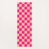 Gelegen in pfirsichfarbenem, rosa, geometrischem R Yogamatte (Rückseite)