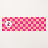 Gelegen in pfirsichfarbenem, rosa, geometrischem R Yogamatte (Vorderseite (Horizontal))