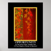 Gelegenheit ~ Demotivitäts-Poster Poster (Vorne)