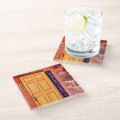 Gelegenheit Glasuntersetzer (Schrägansicht)