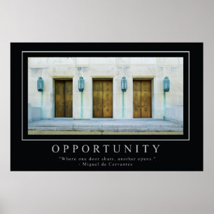 Gelegenheit Poster