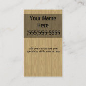 Gelegenheitsarbeiten. Heimwerker. Maler. Visitenkarte (Rückseite)