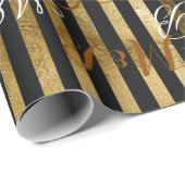 Gelegenheitsherr Frau personalisierte Initialen Geschenkpapier (Rolleneckpunkt)