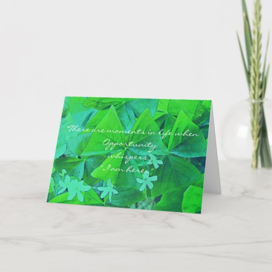 Gelegenheitsschläge Karte (Vorderseite)