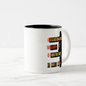 Gelegentlich Moody Girlfriend-Tasse Zweifarbige Tasse (VorderseiteRechts)